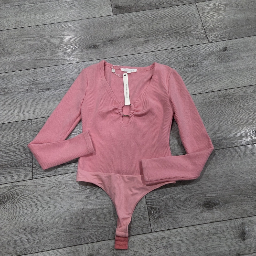 Jonathan Simkhai Pink Keyhole Bodysuit